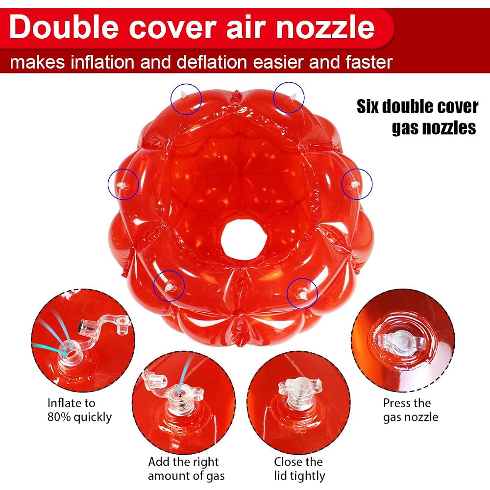 Giant Zorb Bumper Balls 36 inch, 2-Pack, Red and Blue, view 4