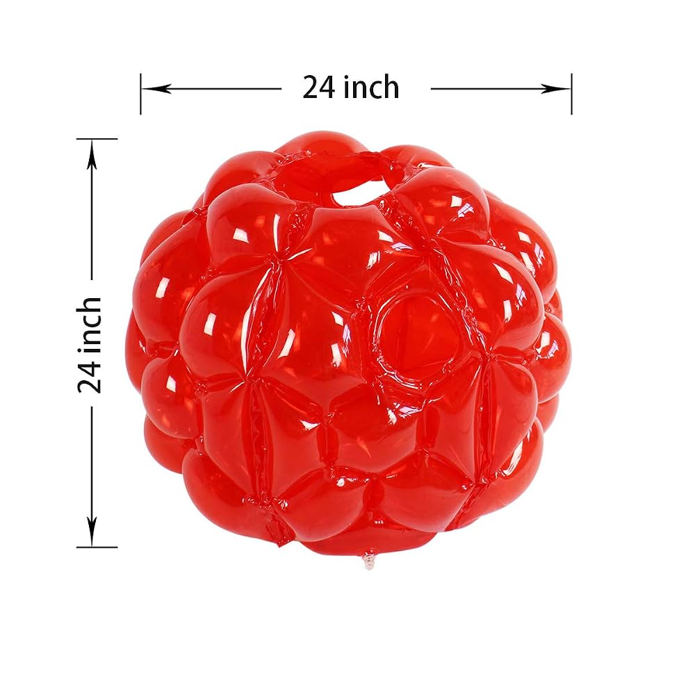 Inflatable Bumper Balls 24 inch for Kids, 2-Pack, Red, view 4