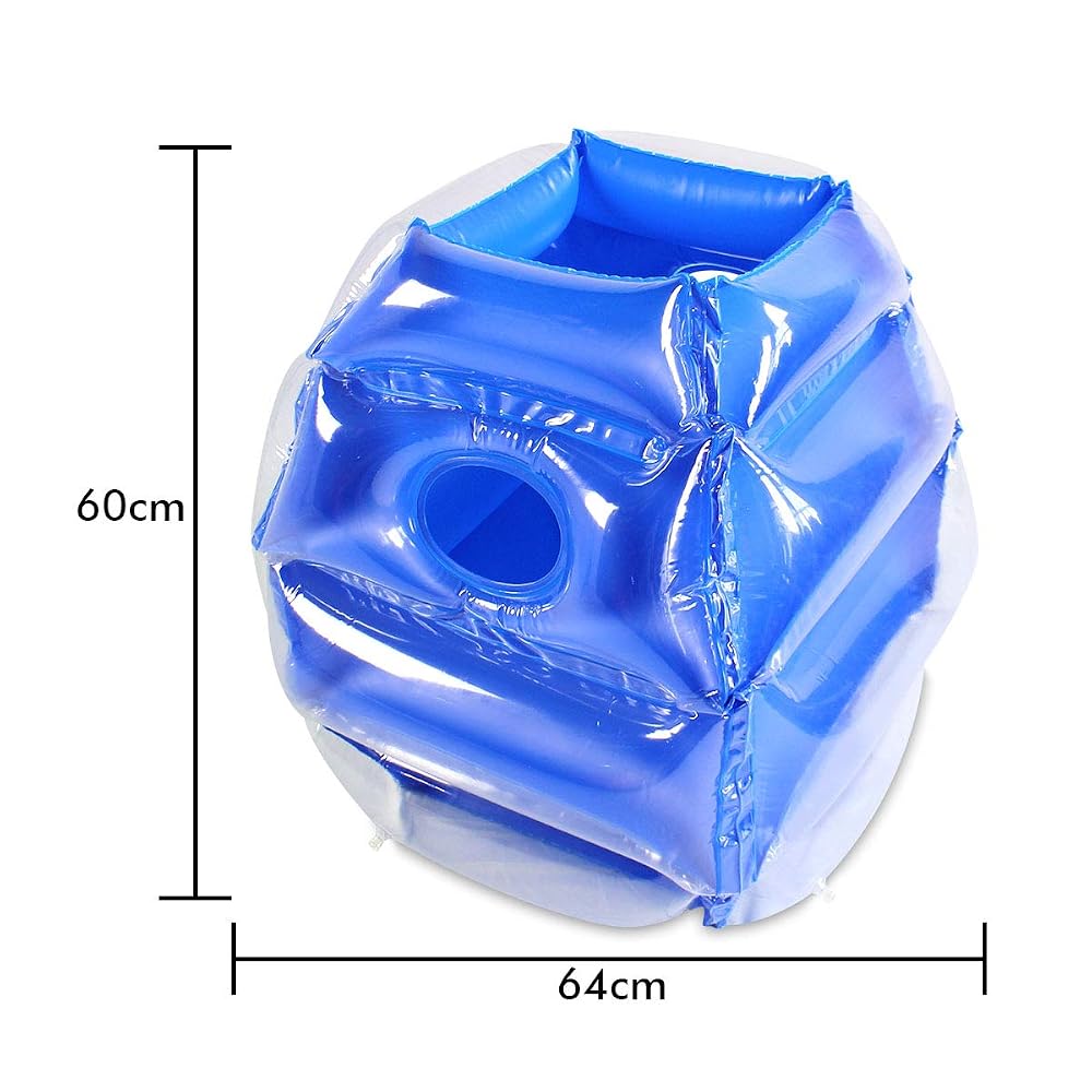 Kids Bumper Bounce Balls 24 inch, 2-Pack, Blue Pair, view 3