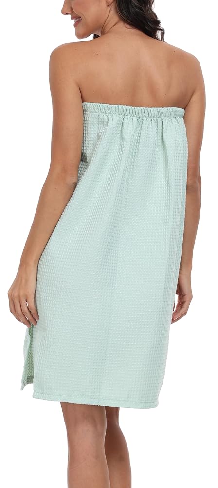 Waffle Bath Towel Wrap, Quick Dry, view 3